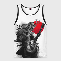 Майка-безрукавка мужская Самурай гитарист, цвет: 3D-черный