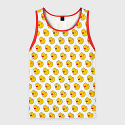 Майка-безрукавка мужская Ути белый, цвет: 3D-красный