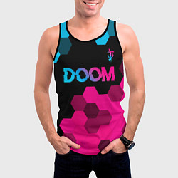Майка-безрукавка мужская Doom Neon Gradient, цвет: 3D-черный — фото 2