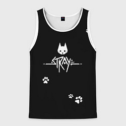 Майка-безрукавка мужская Stray, цвет: 3D-белый
