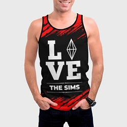 Майка-безрукавка мужская The Sims Love Классика, цвет: 3D-черный — фото 2