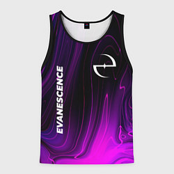 Майка-безрукавка мужская Evanescence violet plasma, цвет: 3D-черный