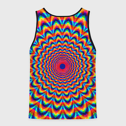 Мужская майка без рукавов Психоделика - античная иллюзия / 3D-Черный – фото 2