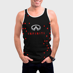 Майка-безрукавка мужская Infinity sport, цвет: 3D-белый — фото 2