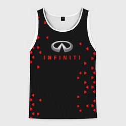 Майка-безрукавка мужская Infinity sport, цвет: 3D-белый