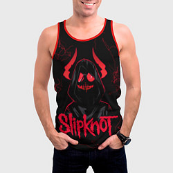 Майка-безрукавка мужская Slipknot - rock forever, цвет: 3D-красный — фото 2