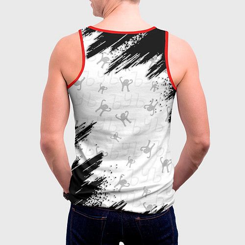 Мужская майка без рукавов Кот ъуъ Миша / 3D-Красный – фото 4