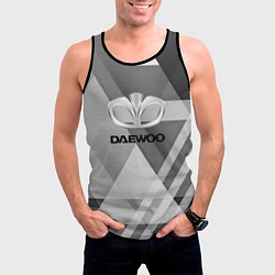 Майка-безрукавка мужская Daewoo - logo, цвет: 3D-черный — фото 2