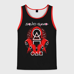Майка-безрукавка мужская Игра в кальмара - Squid Game, цвет: 3D-красный