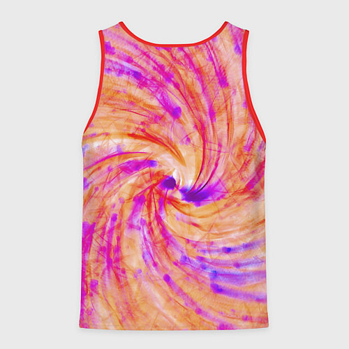 Мужская майка без рукавов Color swirls / 3D-Красный – фото 2