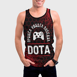 Майка-безрукавка мужская Dota пришел, увидел, победил, цвет: 3D-черный — фото 2