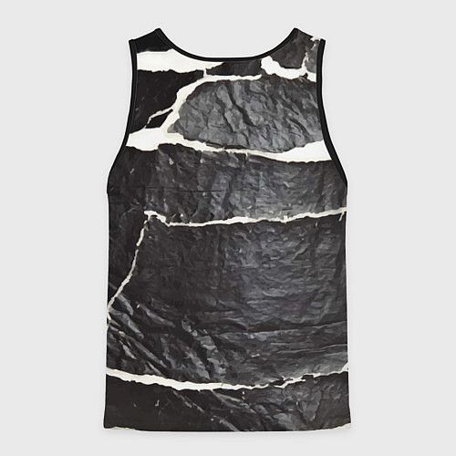 Мужская майка без рукавов Vanguard rags - Milano / 3D-Черный – фото 2