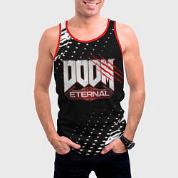 Майка-безрукавка мужская Doom - краска, цвет: 3D-красный — фото 2