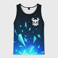 Майка-безрукавка мужская Free Fire взрыв частиц, цвет: 3D-черный