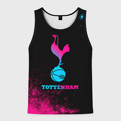 Майка-безрукавка мужская Tottenham - neon gradient, цвет: 3D-черный