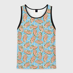 Майка-безрукавка мужская Сердце и наручники, цвет: 3D-черный