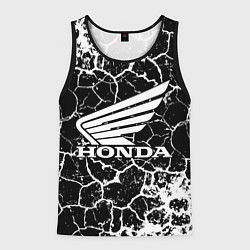 Майка-безрукавка мужская Honda logo арт, цвет: 3D-черный