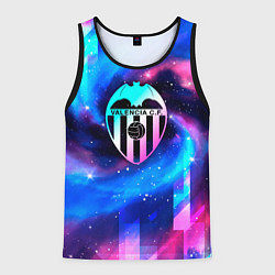 Майка-безрукавка мужская Valencia неоновый космос, цвет: 3D-черный