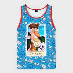 Мужская майка без рукавов Доктор Ливси с черепом и ромом