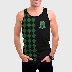 Майка-безрукавка мужская ФК Краснодар ромбики, цвет: 3D-черный — фото 2