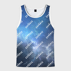 Майка-безрукавка мужская The Expanse pattern, цвет: 3D-белый