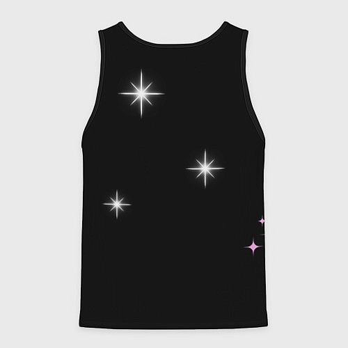 Мужская майка без рукавов Надпись / 3D-Черный – фото 2