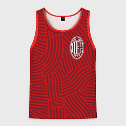 Майка-безрукавка мужская AC Milan отпечатки, цвет: 3D-красный