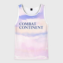 Майка-безрукавка мужская Combat Continent sky clouds, цвет: 3D-белый