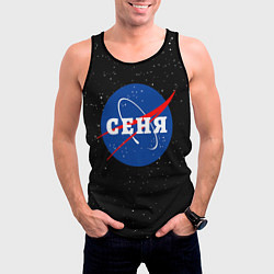 Майка-безрукавка мужская Сеня Наса космос, цвет: 3D-черный — фото 2