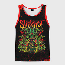 Майка-безрукавка мужская Slipknot satan, цвет: 3D-красный