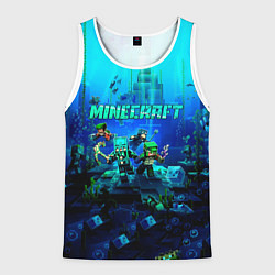 Мужская майка без рукавов Minecraft water