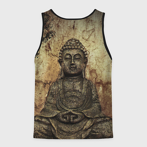 Мужская майка без рукавов Статуя Будды / 3D-Черный – фото 2