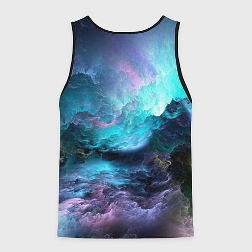 Мужская майка без рукавов Спящий космос / 3D-Черный – фото 2