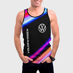 Майка-безрукавка мужская Volkswagen speed lights, цвет: 3D-черный — фото 2