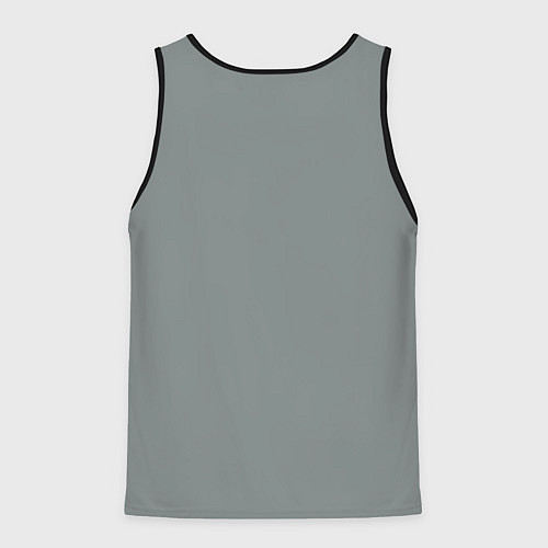 Мужская майка без рукавов Ванпанчмен - герой Сайтама / 3D-Черный – фото 2