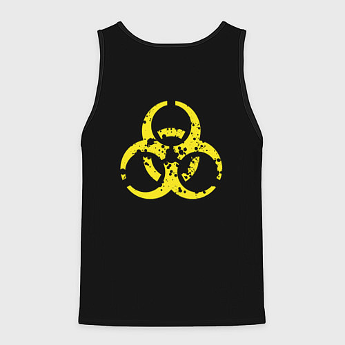 Мужская майка без рукавов TOXIC - Биологическая опасность / 3D-Черный – фото 2