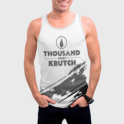 Майка-безрукавка мужская Thousand Foot Krutch логотип, цвет: 3D-белый — фото 2