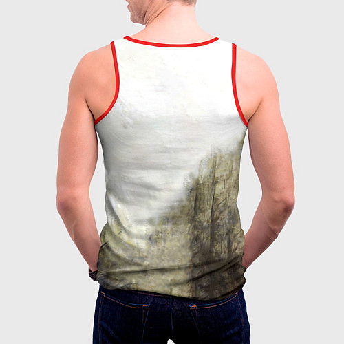 Мужская майка без рукавов Three Days Grace дебютный альбом / 3D-Красный – фото 4