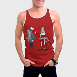 Майка-безрукавка мужская Новый год меняет Старый год, цвет: 3D-белый — фото 2