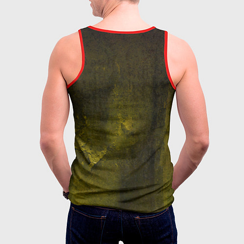 Мужская майка без рукавов Майн Кайф - Агата Кристи / 3D-Красный – фото 4