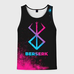 Майка-безрукавка мужская Berserk - neon gradient, цвет: 3D-черный