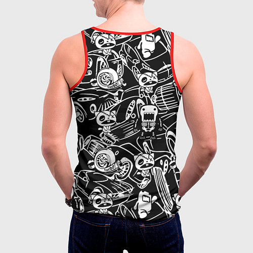 Мужская майка без рукавов JDM Pattern / 3D-Красный – фото 4