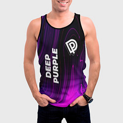 Майка-безрукавка мужская Deep Purple violet plasma, цвет: 3D-черный — фото 2