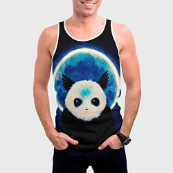 Майка-безрукавка мужская Святой панда, цвет: 3D-белый — фото 2