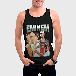 Майка-безрукавка мужская Eminem Slim Shady, цвет: 3D-черный — фото 2