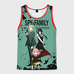 Майка-безрукавка мужская Spy family characters, цвет: 3D-красный