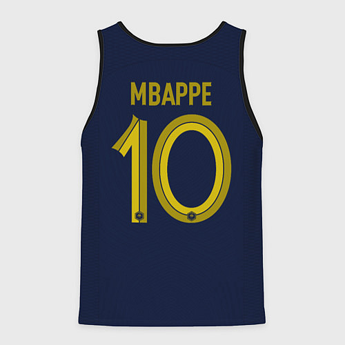 Мужская майка без рукавов Мбаппе ЧМ 2022 сборная Франции / 3D-Черный – фото 2