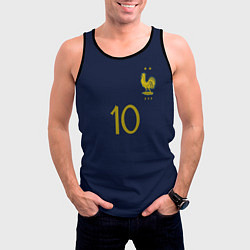 Майка-безрукавка мужская Мбаппе ЧМ 2022 сборная Франции, цвет: 3D-черный — фото 2