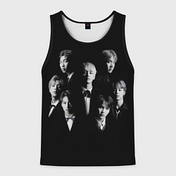 Майка-безрукавка мужская BTS BLACK, цвет: 3D-черный