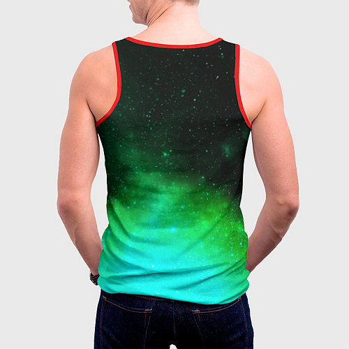 Мужская майка без рукавов Аль Хайтам Геншин Импакт / 3D-Красный – фото 4
